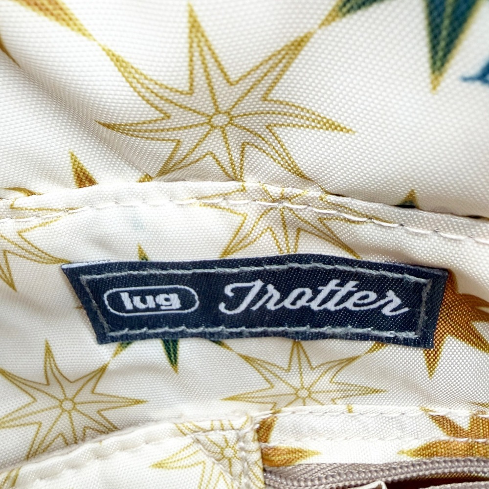Lug Trotter Tote Bag in Sand Star Interior Print NWT Tote Work Bag Carry On - Picture 10 of 13